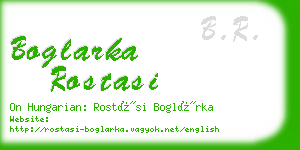 boglarka rostasi business card